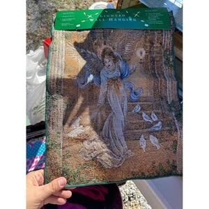 Lighted angel tapestry
